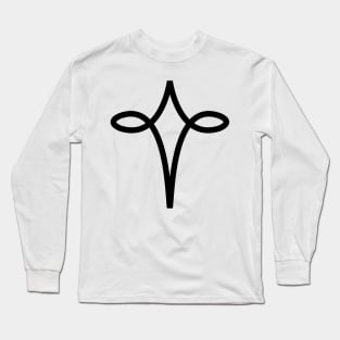 Silver Alchemy Symbol Long Sleeve T-Shirt